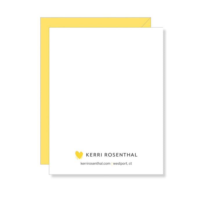 Happy everything colorful multi text greeting card, alternate view