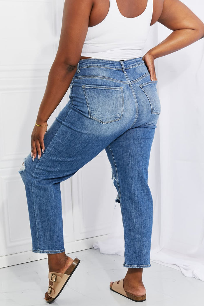 High Rise Relaxed Cropped Jeans