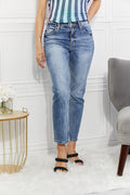 High Rise Slim Straight Jeans