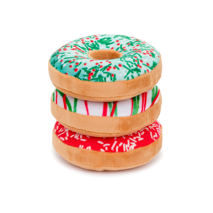 fabdog® Holiday 3pk Donuts Dog Toys