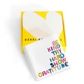 Colorful House Rules Block of Love by Kerri Rosenthal. Blocks of Love are signed, mini editions of Kerri Rosenthal's word artwork mounted on 3/4" plexiglass acrylic block