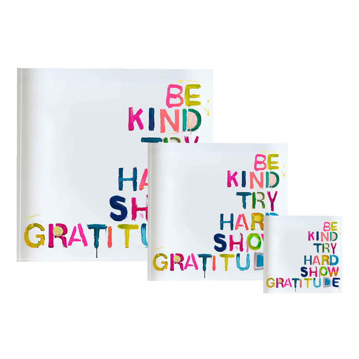 House Rules Block of Love by Kerri Rosenthal. Blocks of Love are signed, mini editions of Kerri Rosenthal's word artwork mounted on 3/4" plexiglass acrylic block.