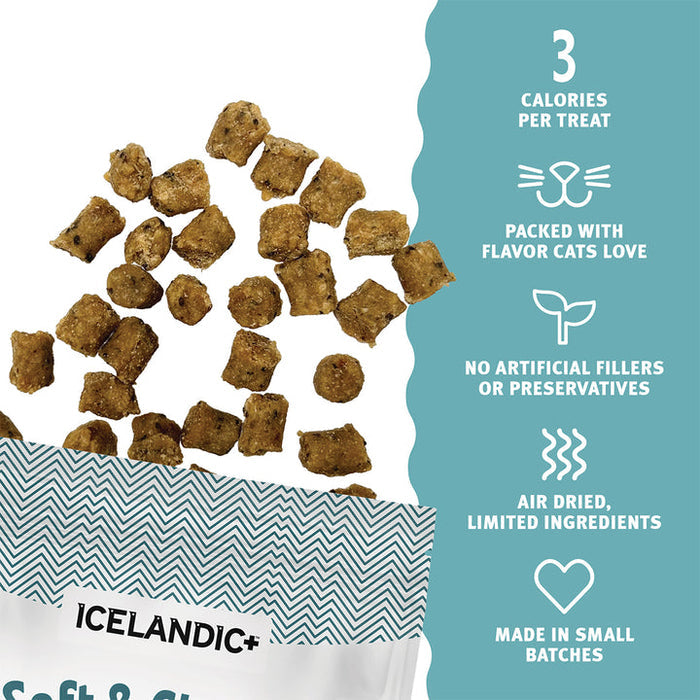 Icelandic+ Trout, Raspberry & Kelp Recipe Soft & Chewy Bites for Cats