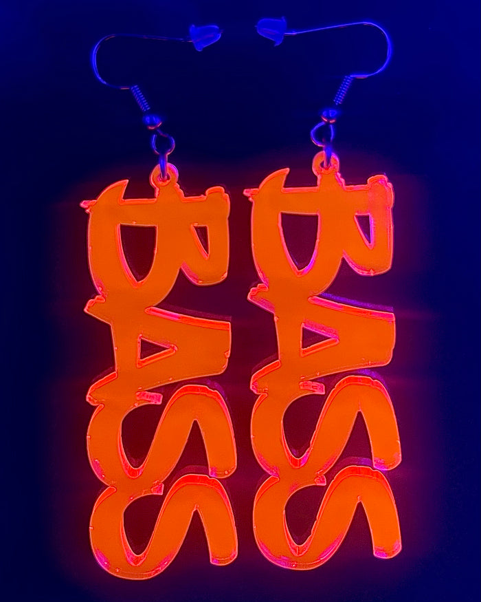 Bass Earrings, Dangle Earrings, - One Stop Rave