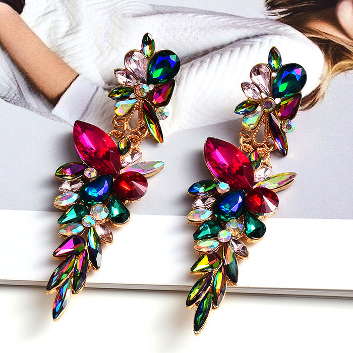 Irregular Metal Dangle Drop Earrings — Classic Statement Style