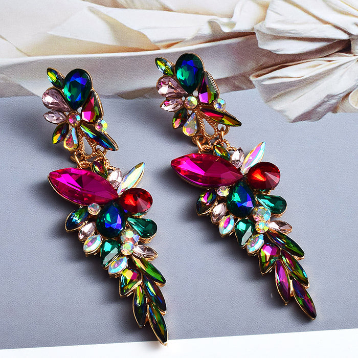 Irregular Metal Dangle Drop Earrings — Classic Statement Style