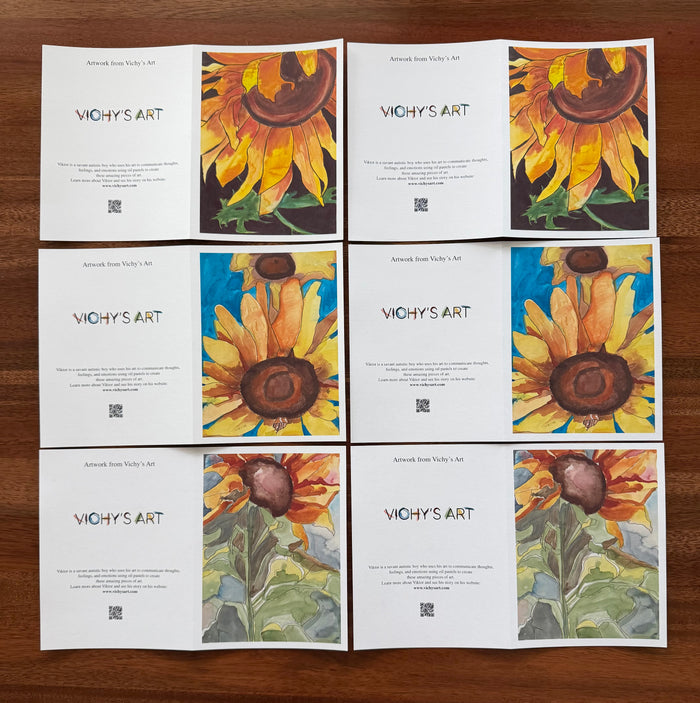 Just A Sunflower - Greeting cards - Vichy's Art
