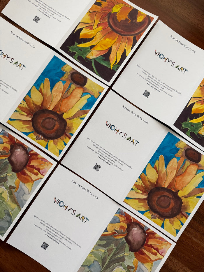 Just A Sunflower - Greeting cards - Vichy's Art