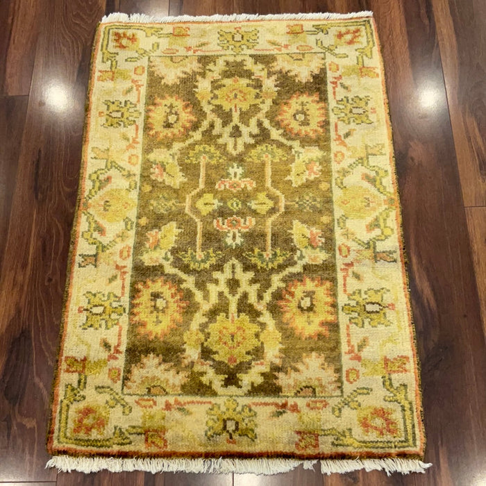 KAOUD RUGS 2' X 3'1" BROWN OUSHAK AREA RUG