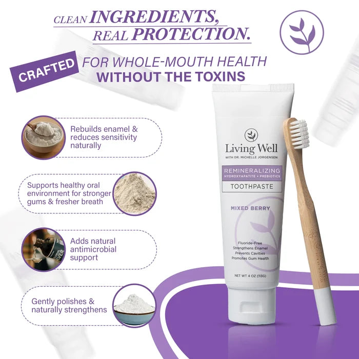 Kids Remineralizing Toothpaste Mixed Berry benefits