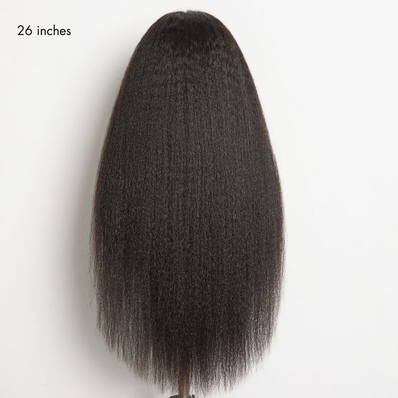 Kinky Straight Glueless Lace Wig | 5x5 HD Lace | 250% Density | 100% Human Hair