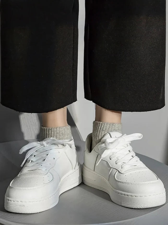 Lace Up Round Toe Platform Shoes - The PM Edit