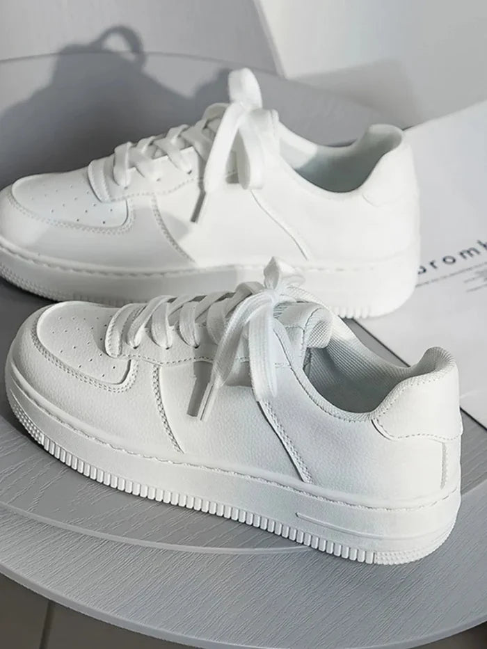 Lace Up Round Toe Platform Shoes - The PM Edit