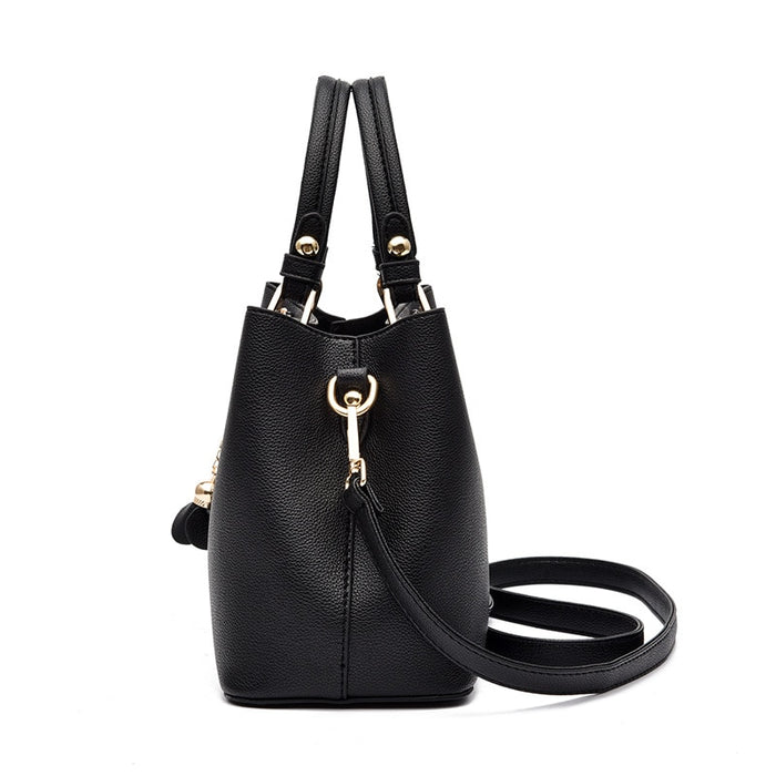 Large Capacity Structured Shoulder Bag — Convertible Crossbody
