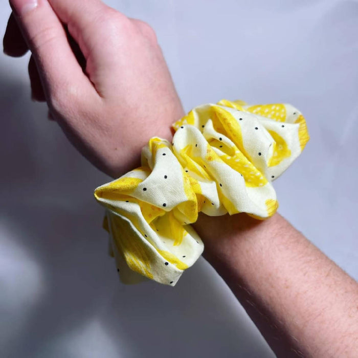 Lemons Hair Scrunchie