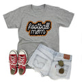 {LEOPARD + BLACK FOOTBALL MOM} Gray V-Neck Tee