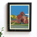 Lets Go To The Library 8" x 10" Framed Wall Poster By Alan Claude - Maine