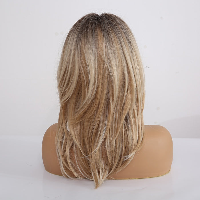Long layered synthetic wigs for women