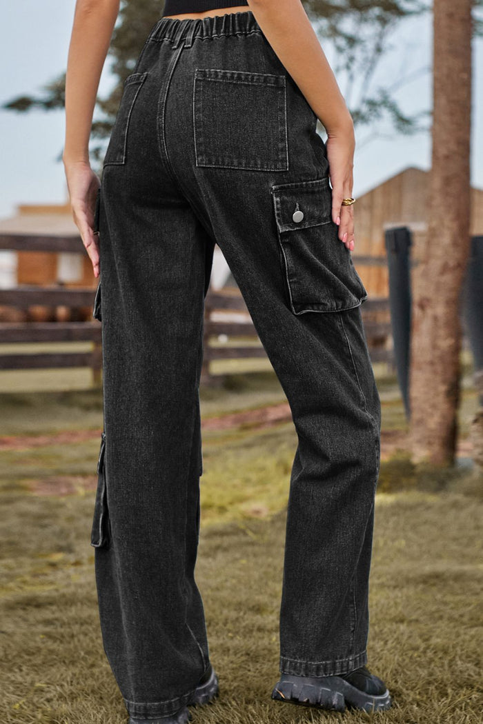Loose Fit Wide Leg Cargo Pants