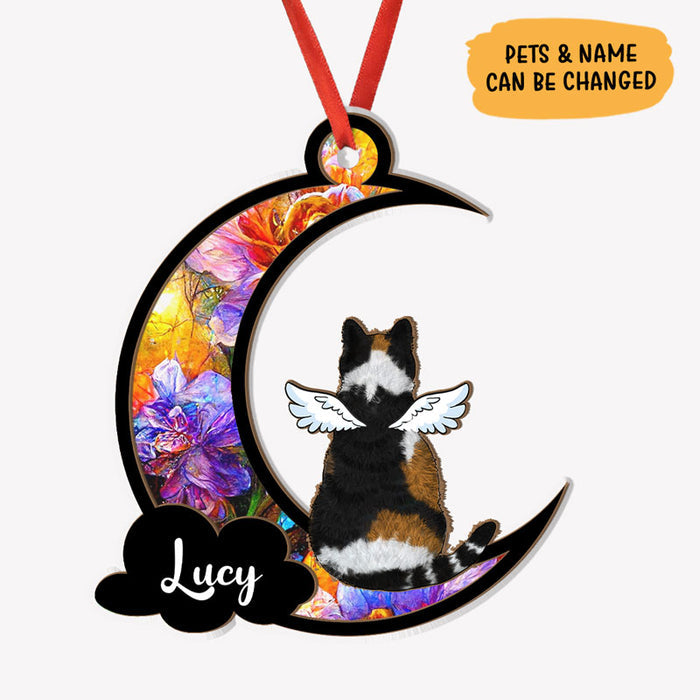 Loss of Pet Sympathy Suncatcher - Personalized Memorial Gift for Grieving Pet Owners