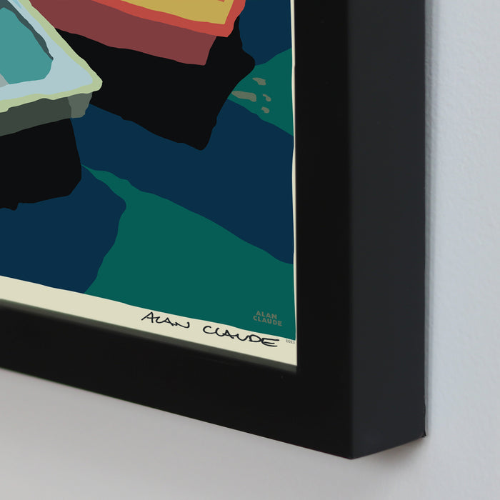 Love Me Tender Art Print 18" x 24" Framed Wall Poster By Alan Claude - Maine