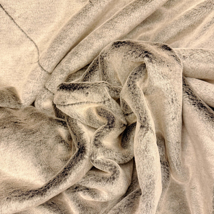 KONA CAVE® fabulous and luxurious human-grade faux fur. Close-up photo of plush, silver tipped fur.