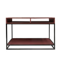 Maila Console Table with Top Box & Shelf, top view