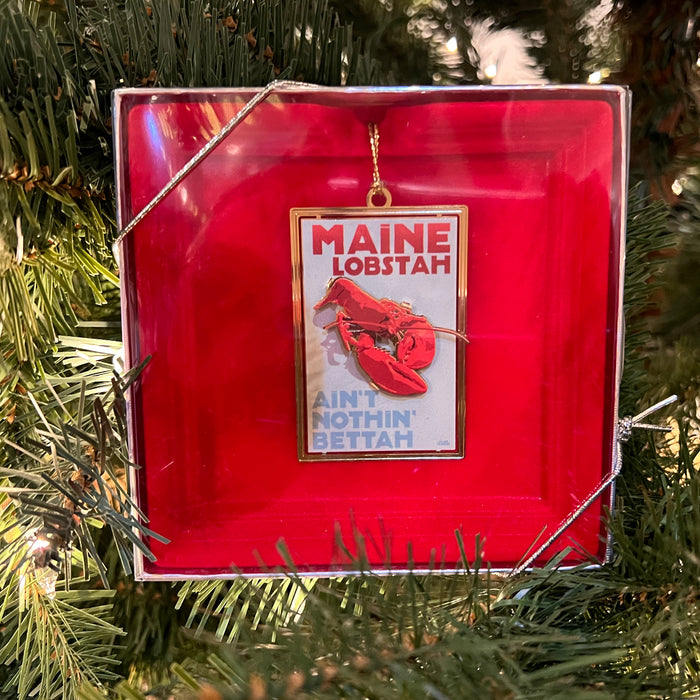 Maine Lobstah Christmas Ornament - Maine Lobster