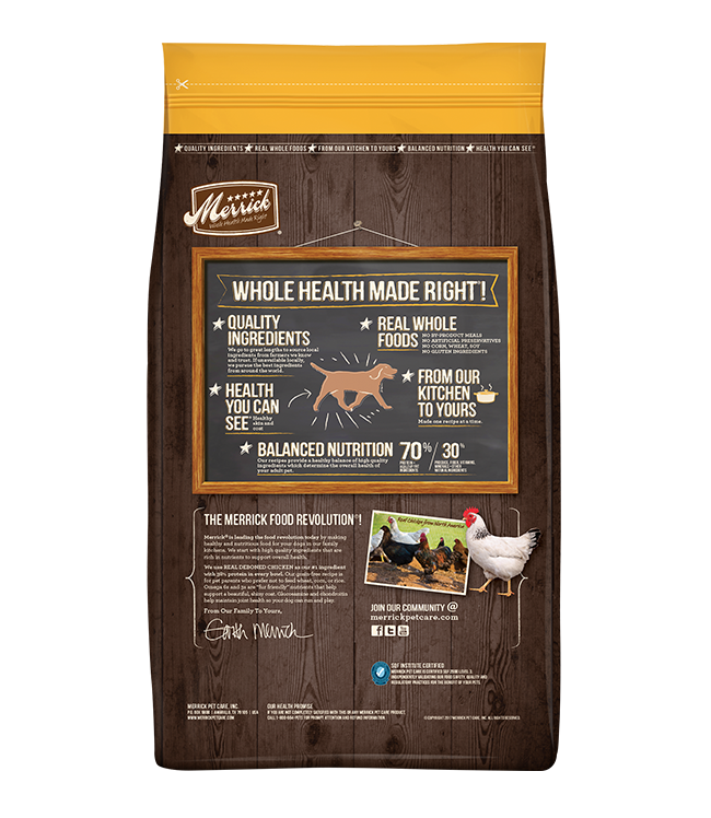 Merrick Grain Free Real Chicken + Sweet Potato Recipe