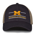 Michigan Wolverines trucker hat with mesh back