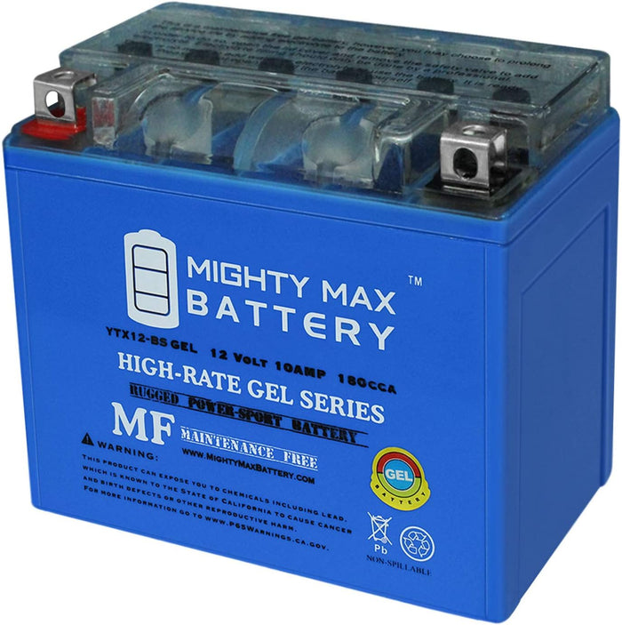 Mighty Max Mighty Max 12V 10 AH GEL 180 CCA Rechargeable Maintenance Free SLA AGM Battery