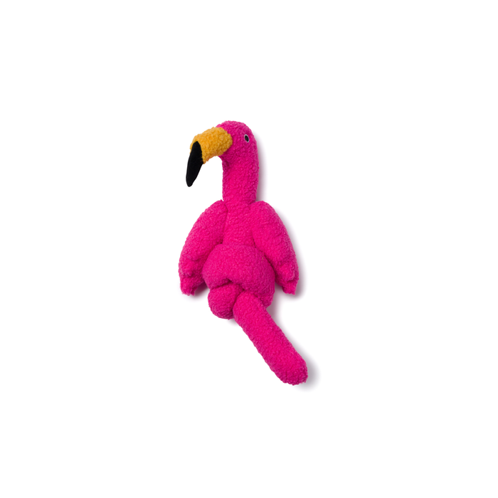 fabdog® Mini Twisty Flamingo Dog Toys