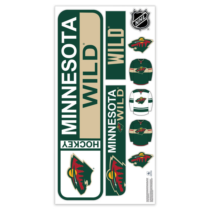 Minnesota Wild Repositionable Wall Decal Set - Street Signs