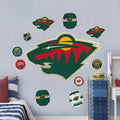 Minnesota Wild Repositionable Wall Decal Set - Team Logos