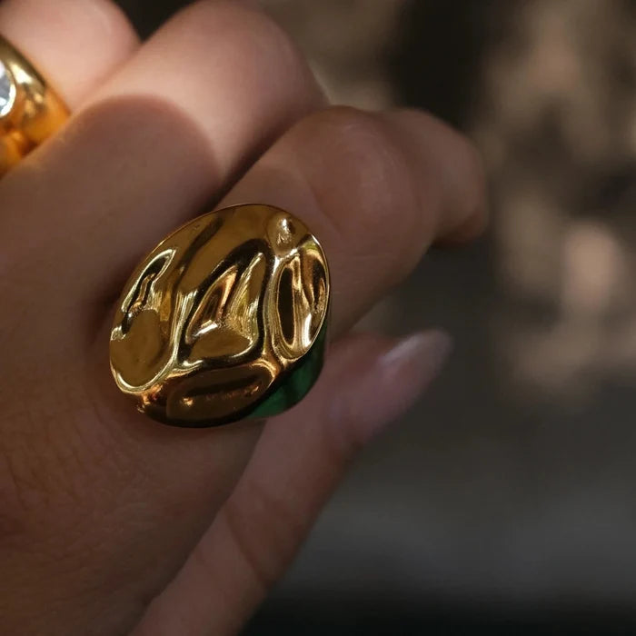 Molten Oval Signet Ring - The PM Edit