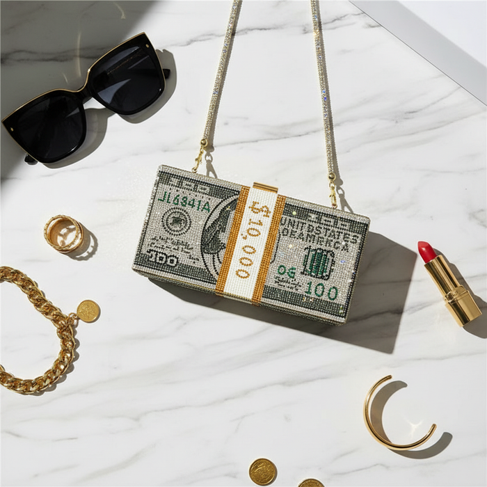 Money Bag Flat Lay