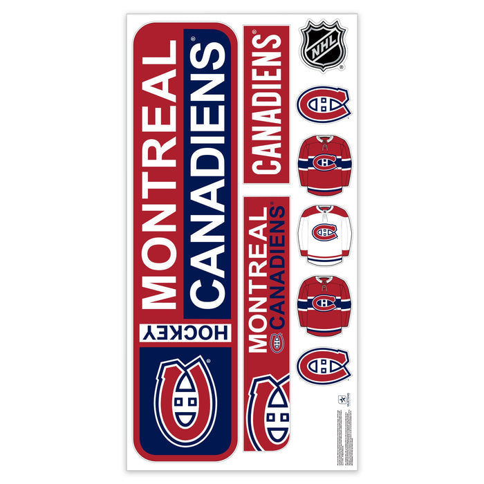 Montreal Canadiens Repositionable Wall Decal Set - Street Signs