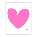 My Heart Pop Pink Mini Art Print - Modern decor wall art sets by Kerri Rosenthal
