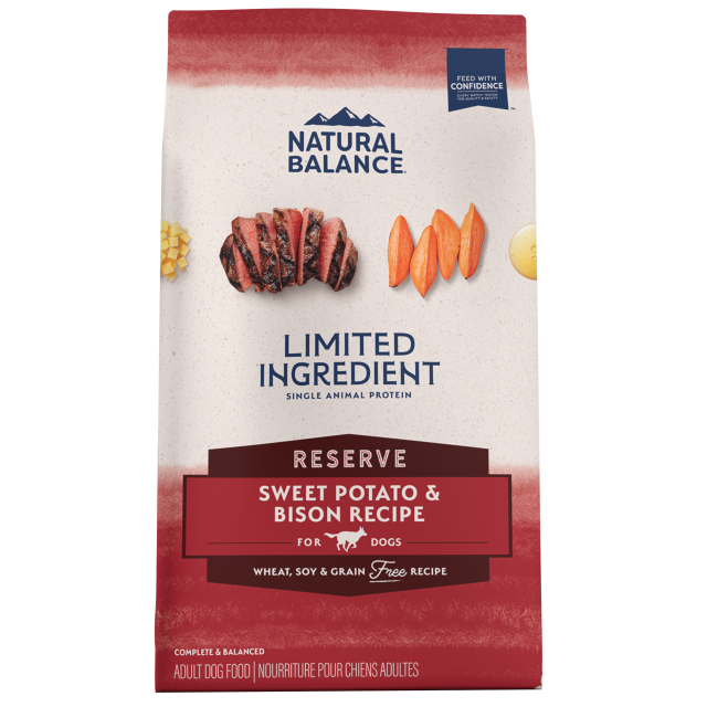 Natural Balance Limited Ingredient Reserve Grain Free Sweet Potato & Bison Recipe Dry Dog Formula