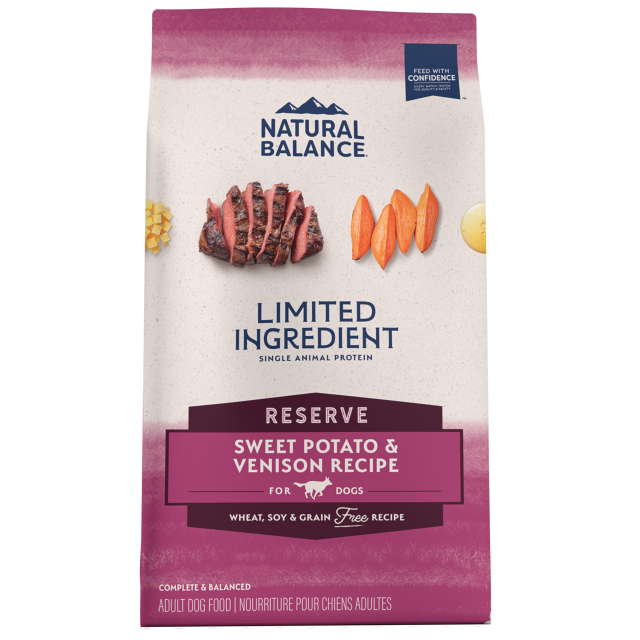 Natural Balance Limited Ingredient Reserve Grain Free Sweet Potato & Venison Recipe Dry Dog Food