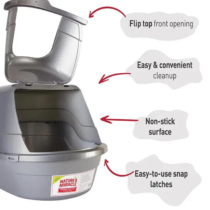 Nature's Miracle Oval Hooded Litter Box