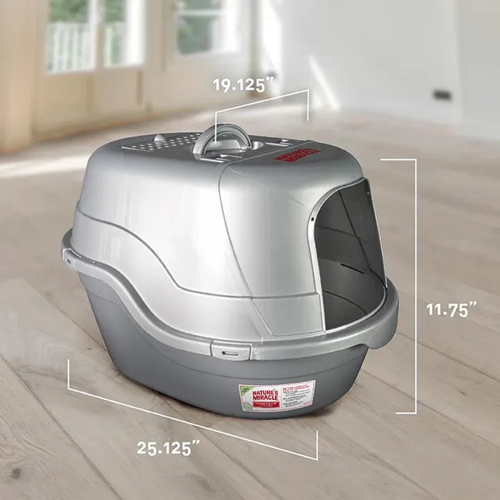 Nature's Miracle Oval Hooded Litter Box