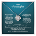 Never Forget That I Love You, To My Granddaughter, From Grandma Gift For Granddaughter - JWshinee