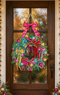 New! Christmas Wreath Door Hanger