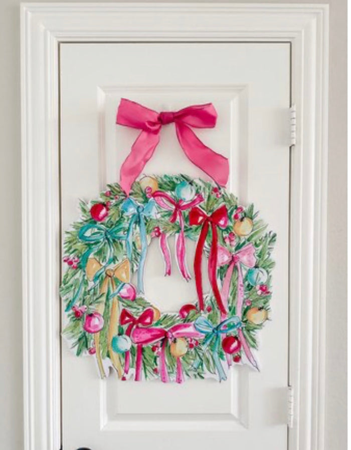 New! Christmas Wreath Door Hanger