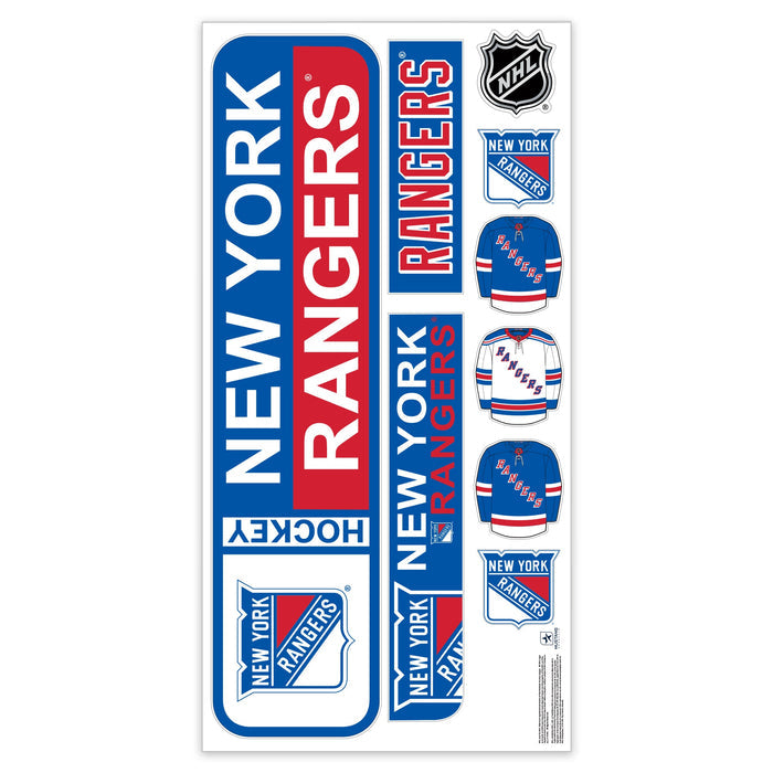 New York Rangers Repositionable Wall Decal Set - Street Signs