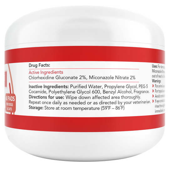 Nootie Antifungal & Antibacterial Medicated Pet Wipes for Dogs and Cats