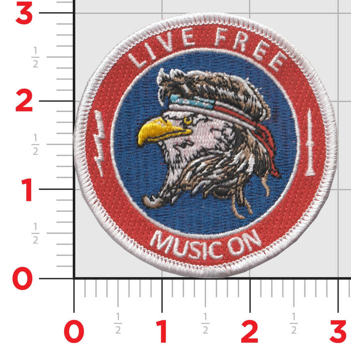 Official VAQ-140 Patriots Live Free Squadron Shoulder Patch