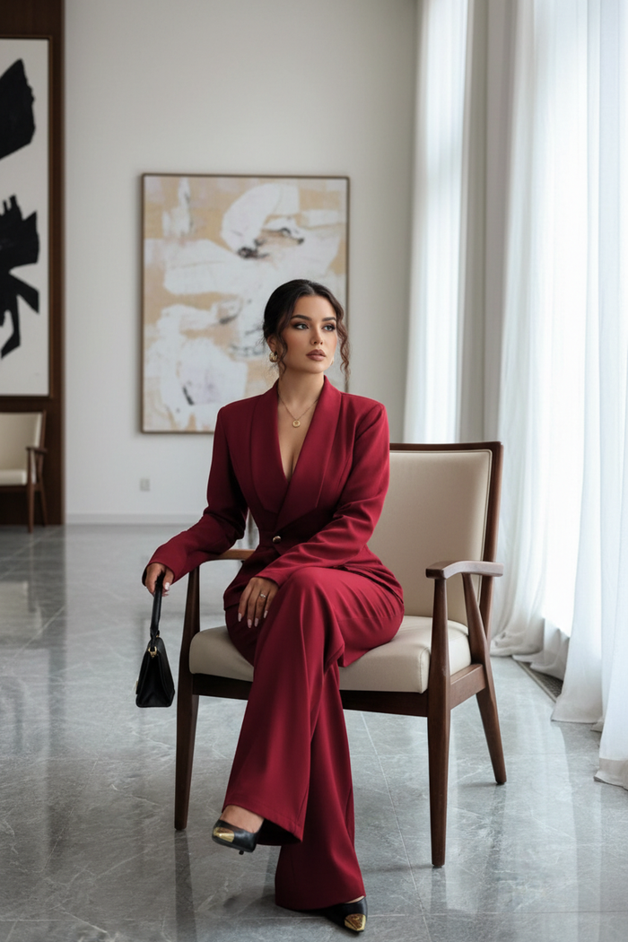 Burgundy Set - Latina Model