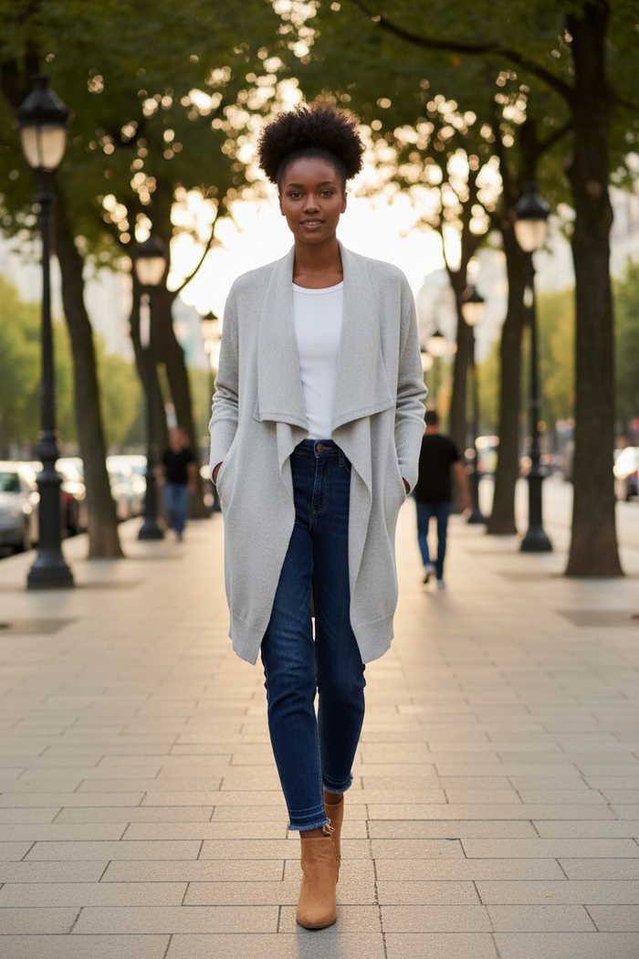 Waterfall Cardigan Front